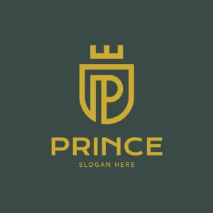 Shield and Letter P Logo