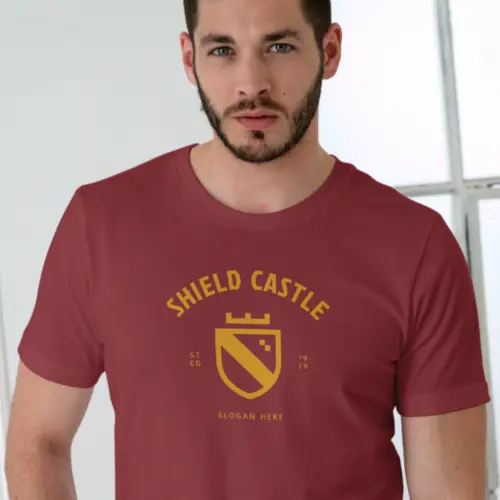 T-shirt Royal Shield Logo Mockup