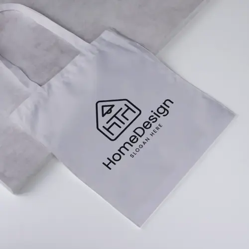 Tote Bag House and Furniture Logo Mockup