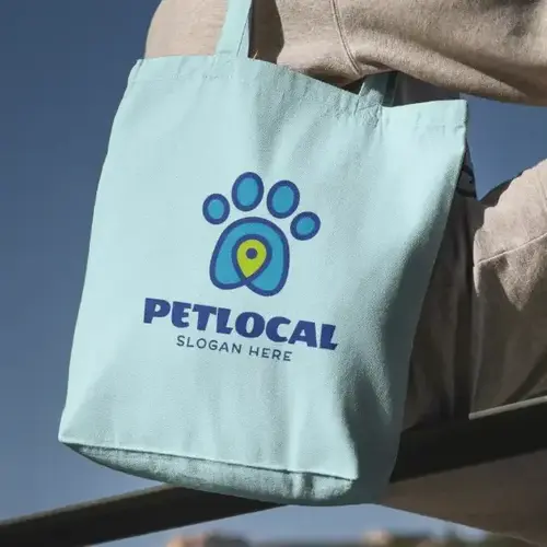 Tote Bag Pet Locator Logo Mockup