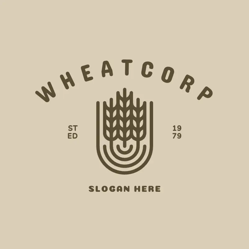 Wheat Agricultural Logo