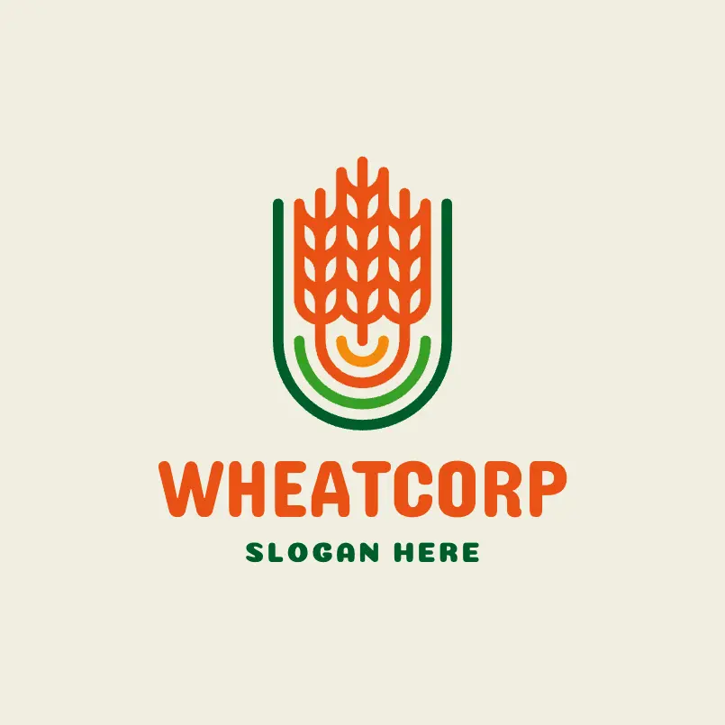 Wheat Agricultural Logo
