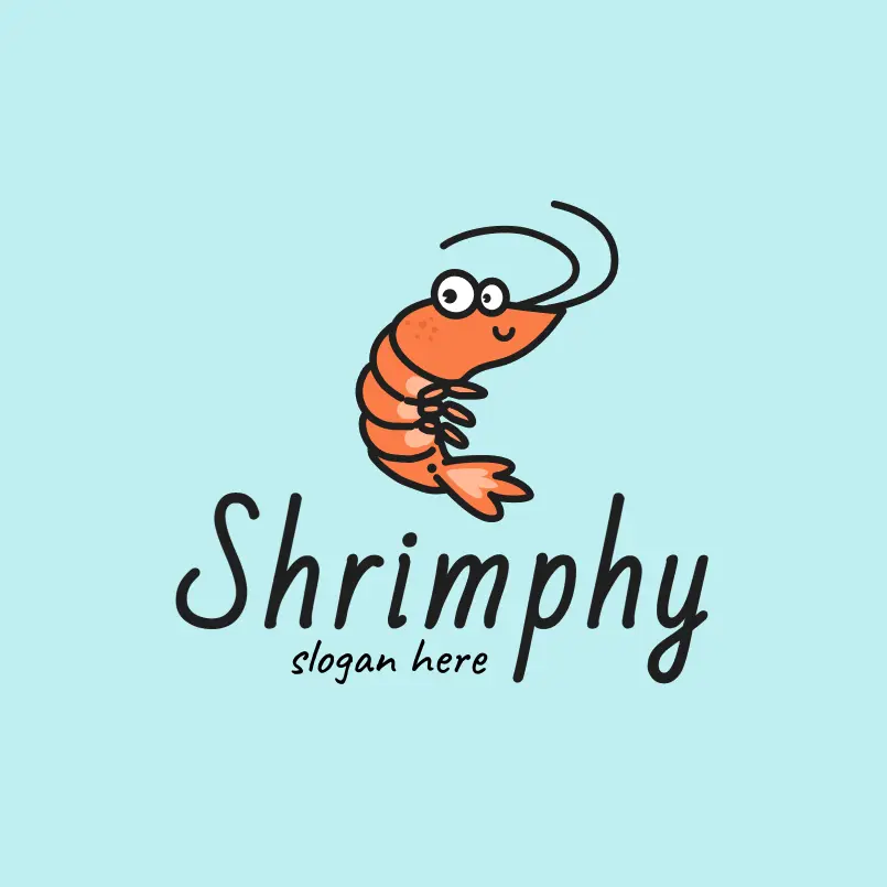 Free Cartoon Prawns and Shrimp Logo