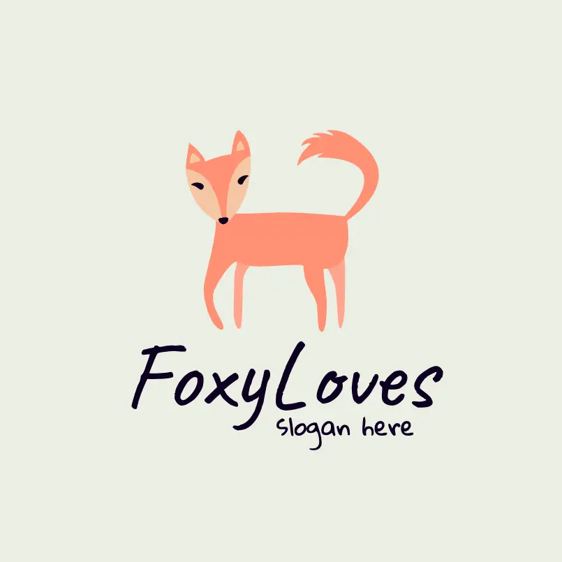 Free Hand Drawn Fox Logo