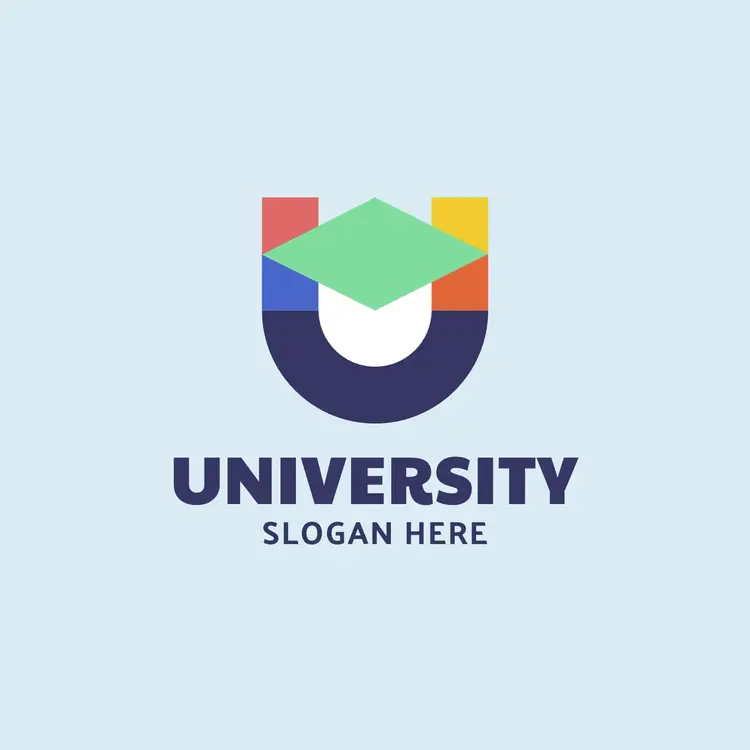 Letter U and Education Logo