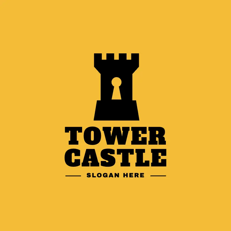 Free Castle Tower and Lock Logo