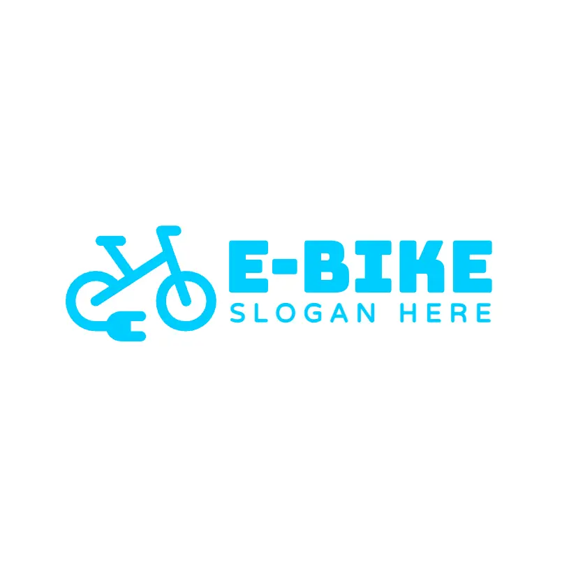 Free Geometric and Minimalist Electric Bike Logo (2)