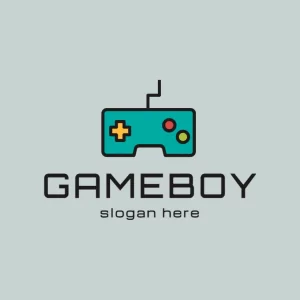 Free Minimalist Joystick and Video Game Logo