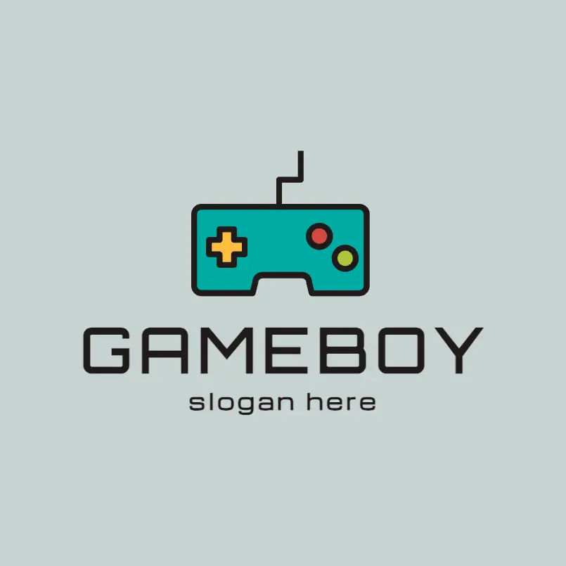 Free Minimalist Joystick and Video Game Logo