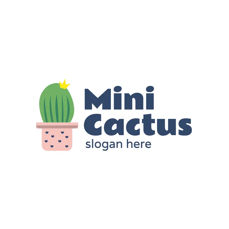 Free Small Potted Cactus Logo (2)