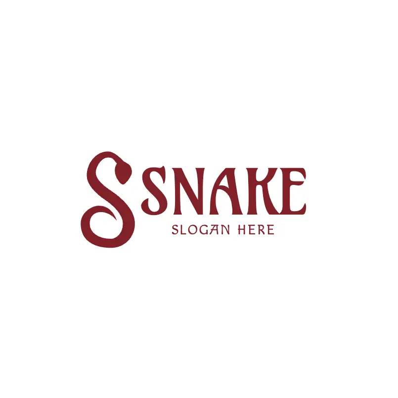 Free Snake and Letter S Monogram Logo (2)