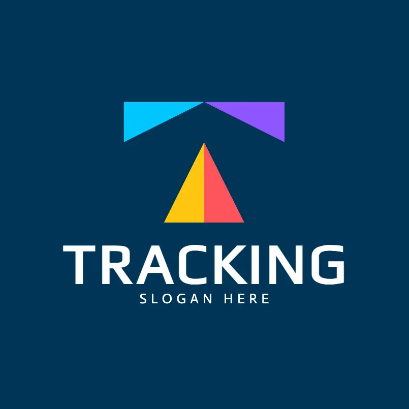 Abstract Letter T and Tracking Logo