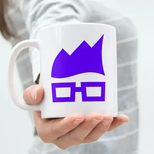 Mug Nerd Analytics Logo Mockup