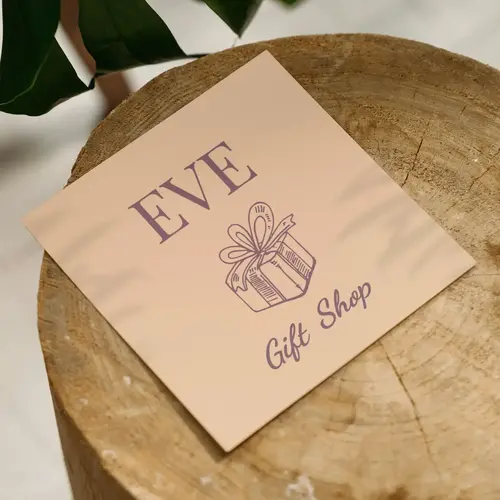 Card Free Handmade Gifts Logo Mockup