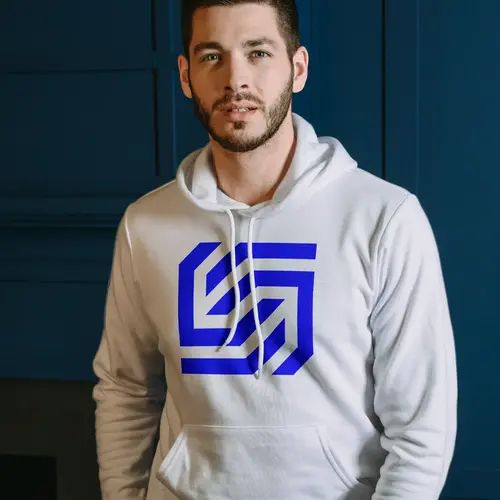 Hoodie Geometric and Abstract Letter S Logo Mockup