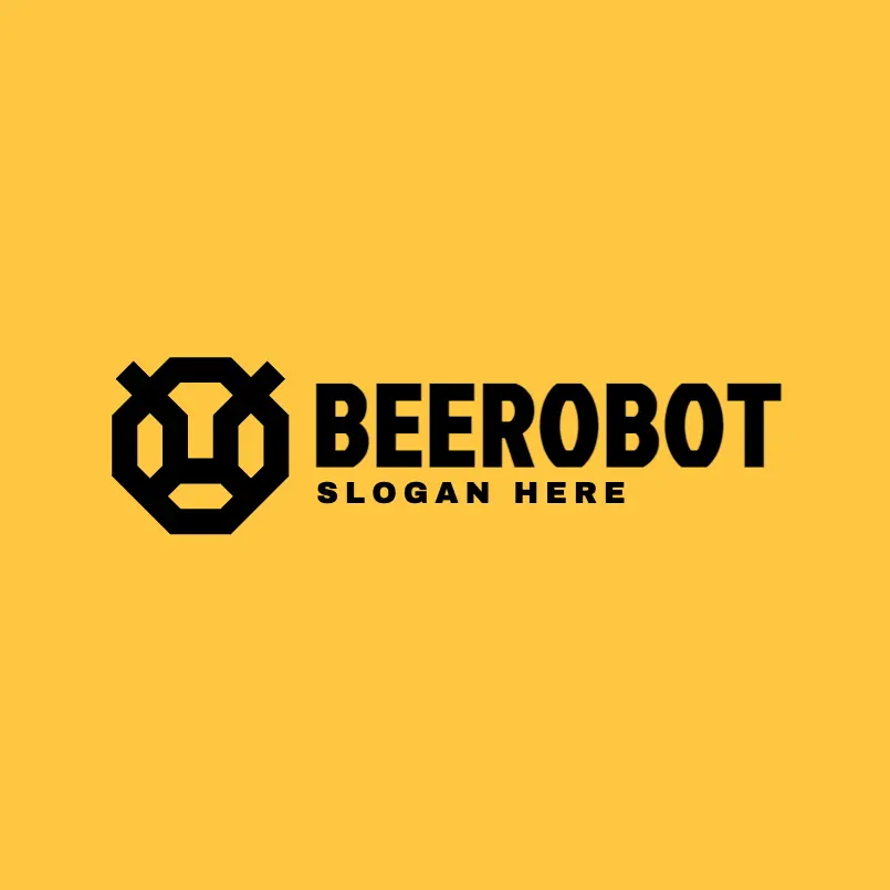 Robot Bee Head Logo (2)