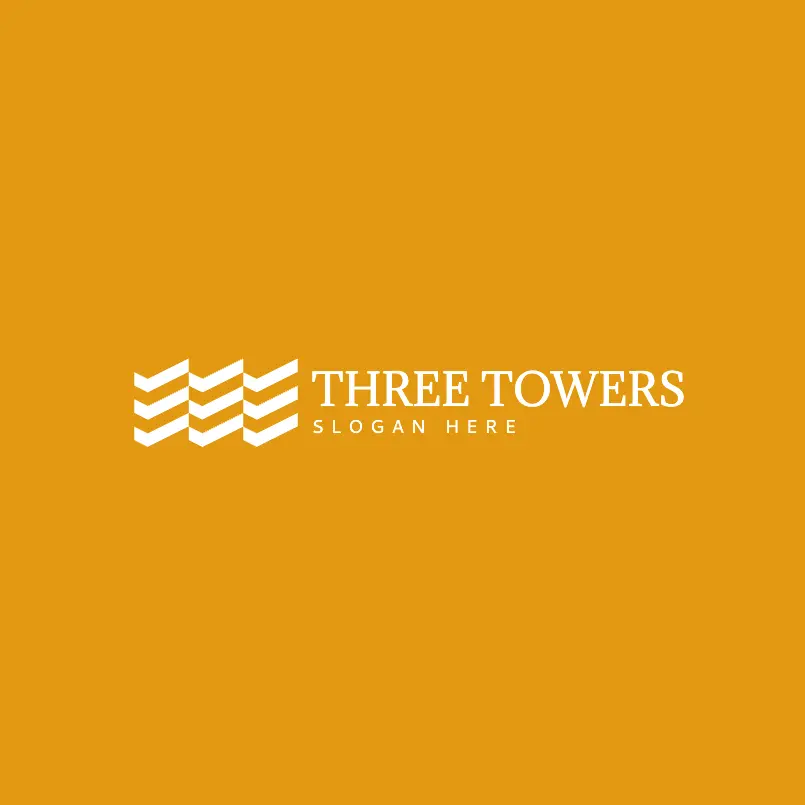 Three Buildings Abstract and Minimalist Logo (2)