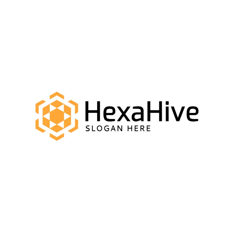 Hexagons and Beehive Logo (2)