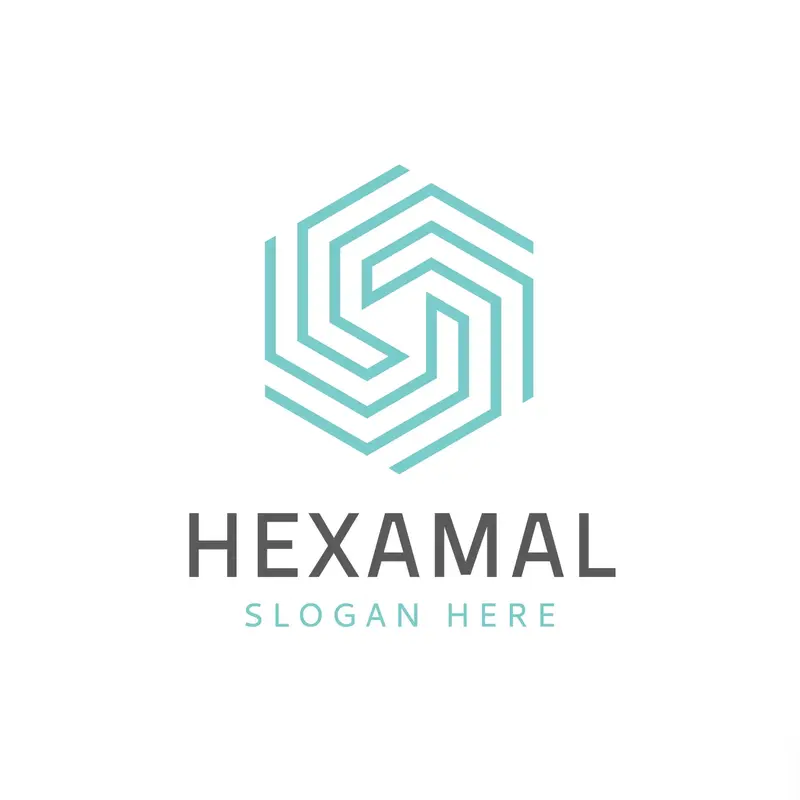 Minimalist Hexagonal Symbolic Logo