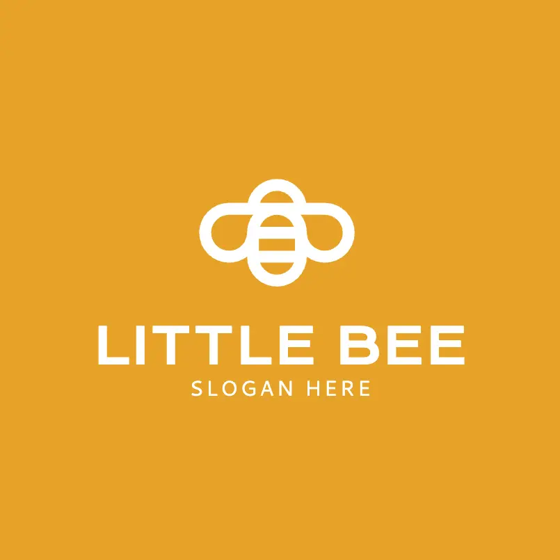 Minimalist Little Bee Logo