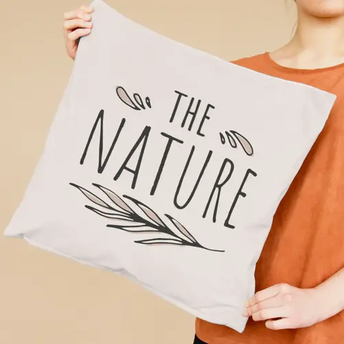 Pillow Natural and Feminine Style Logo Mockup