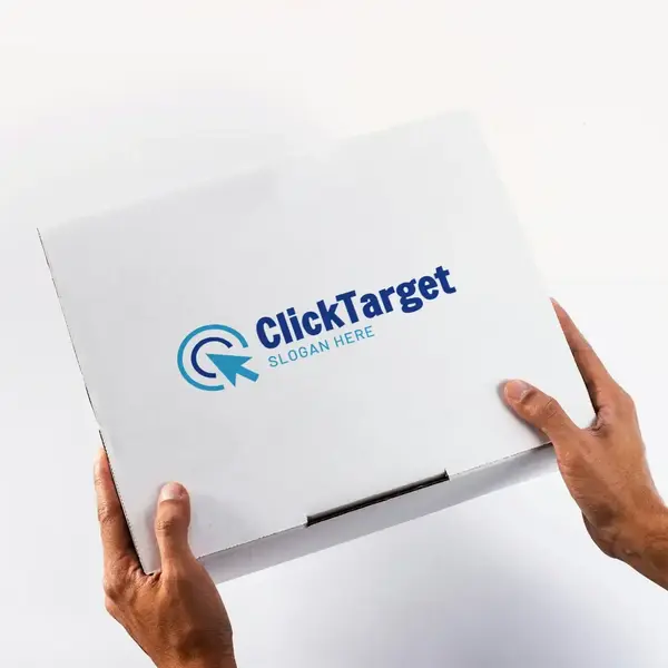 Box Click Target Logo Mockup