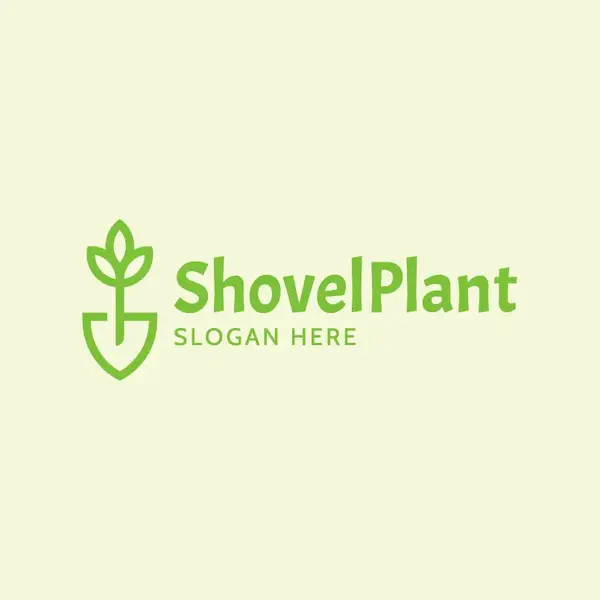 Shovel Plant Leaf Logo (2)