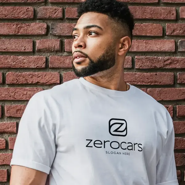 T-shirt Symbol and Letter Z Logo Mockup