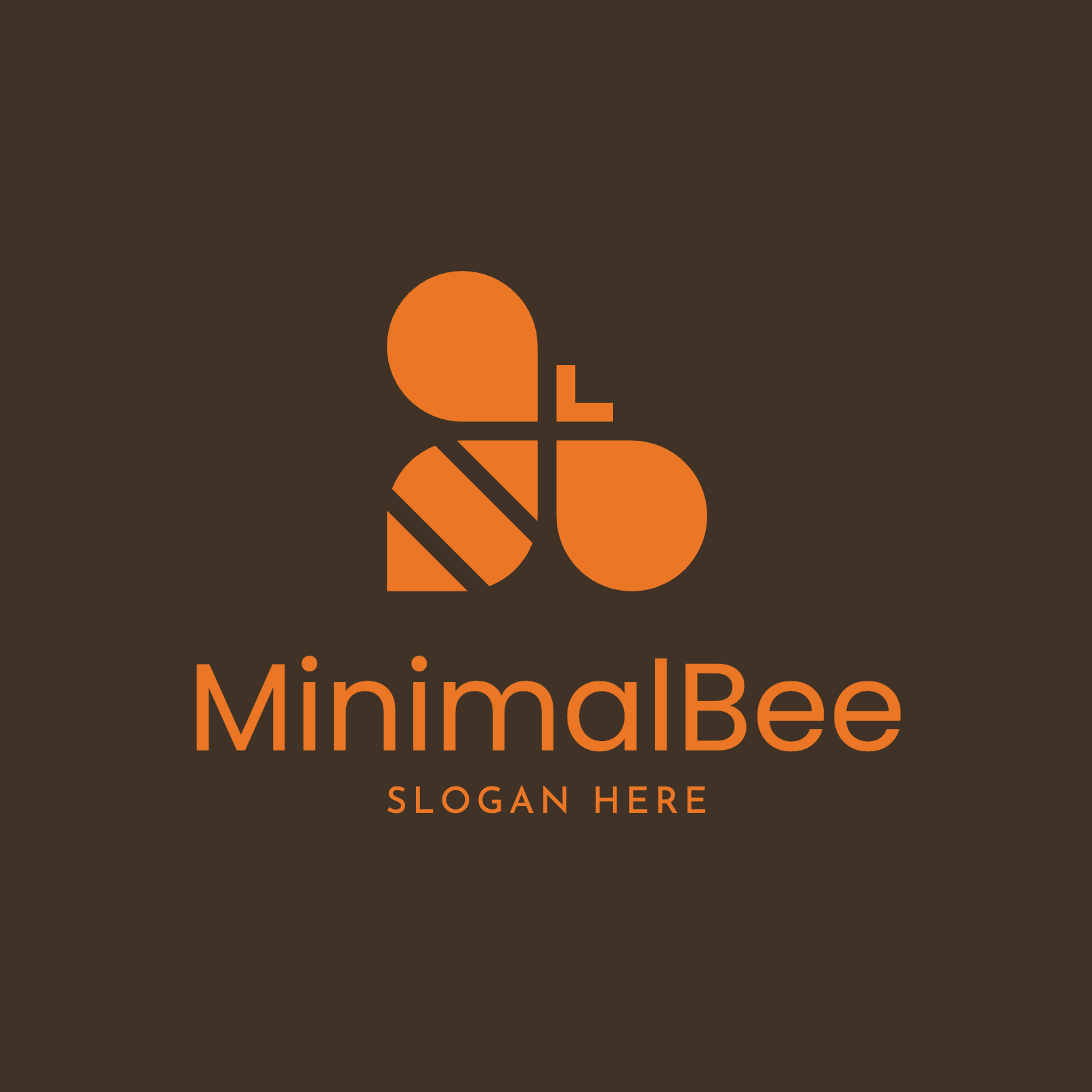 Free Geometric Bee Logo
