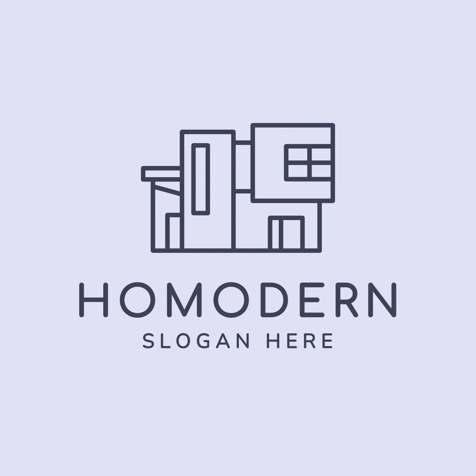 Free Modern and Minimalist House Logo (2)