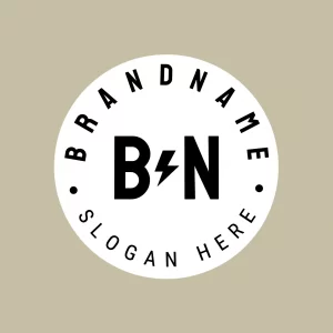 Free Retro and Minimalist Circular Label Logo