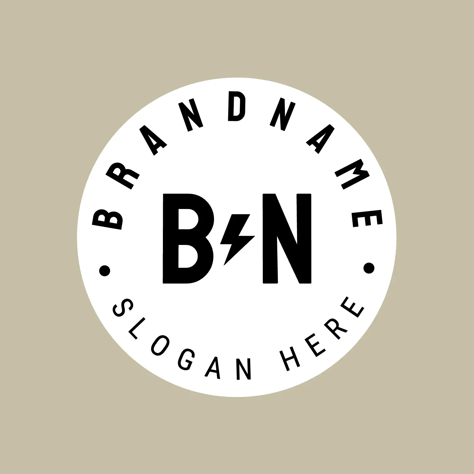 Free Retro and Minimalist Circular Label Logo