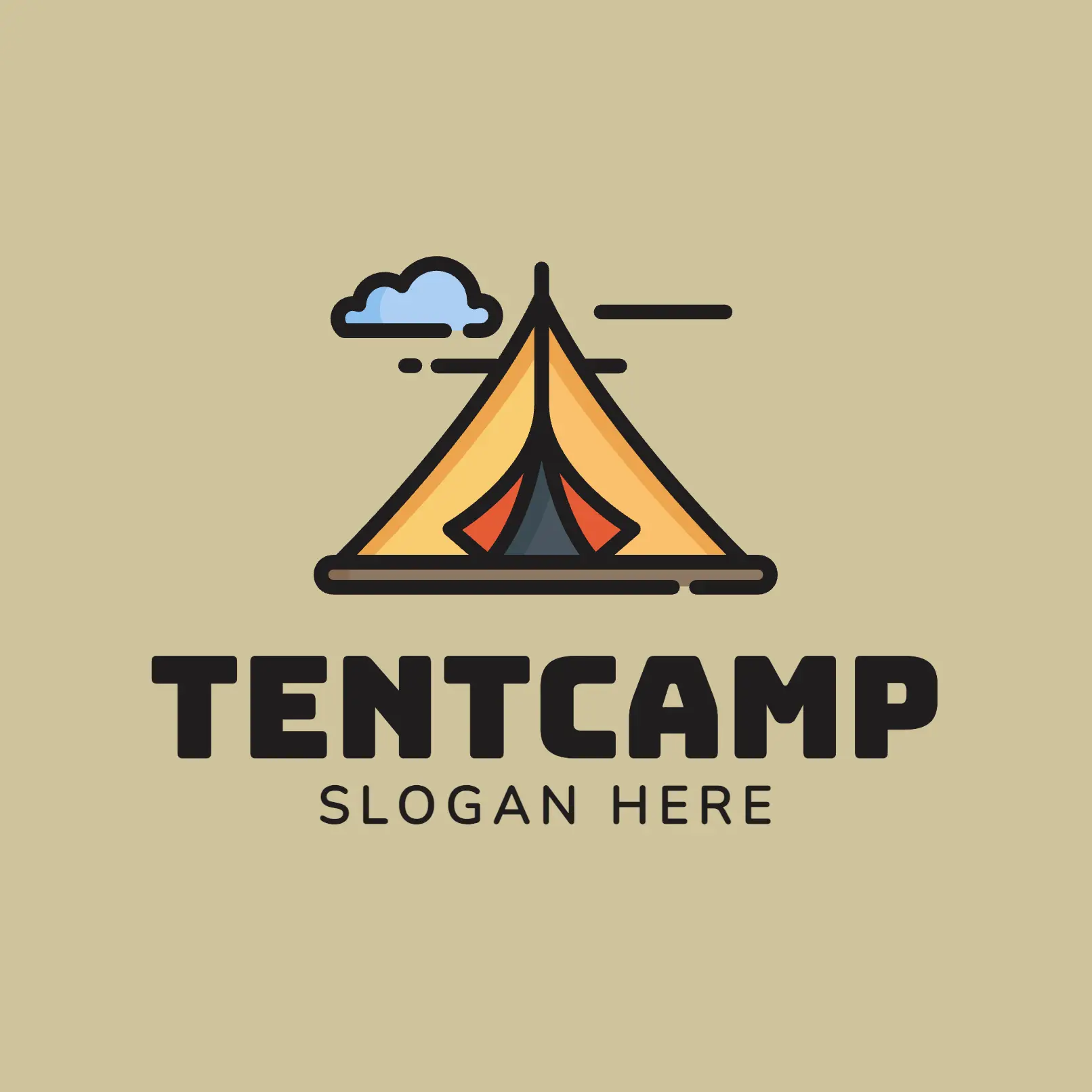Free Tent and Camp Logo