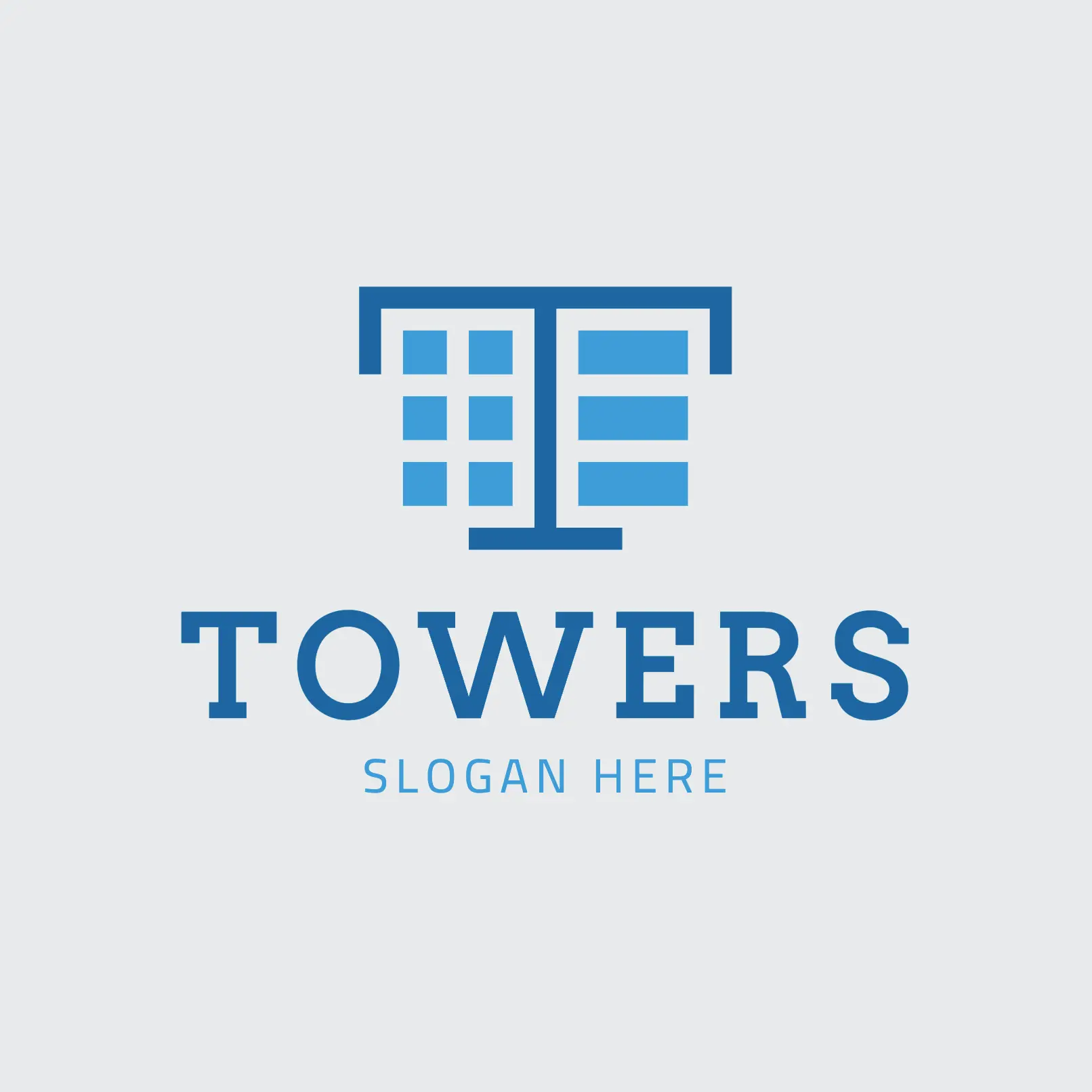 Free Tower and Letter T Logo